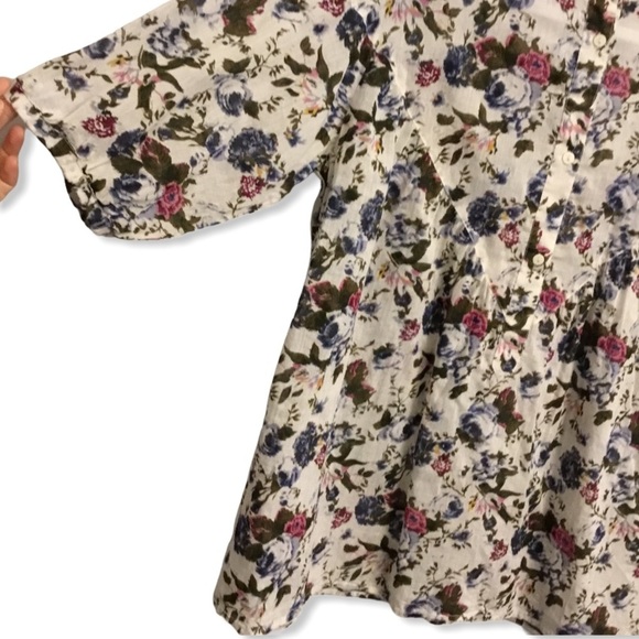NWOT MNG CASUAL floral tunic top rayon blend sizeM - Picture 4 of 8